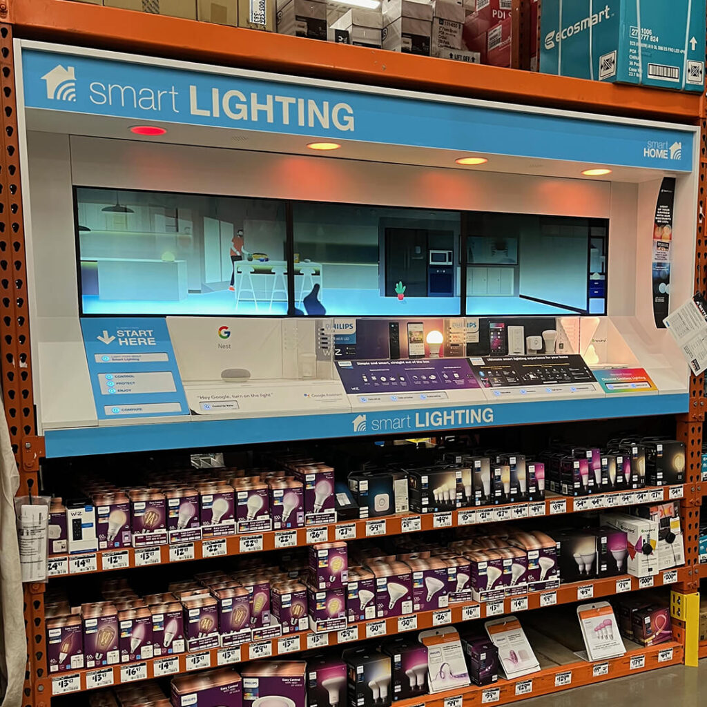 Home Depot Light Bulbs Smart Display